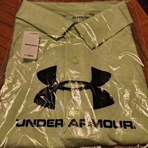 Under Armour Men's Light Green Polo Shirt XL